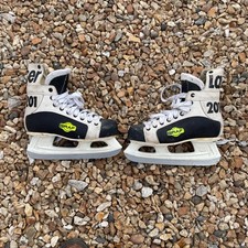 GRAF Of Switzerland Laser Jet 201 Ice hockey Skates Size 6.5 White Black