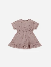 Quincy Mae Toddler Dress Set 18-24 Months Terry Fabric Polka Dot Pattern