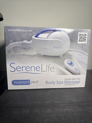 SereneLife Bubble Bath Mat Body Spa Massage /w Warm Air PHSPAMT24HT