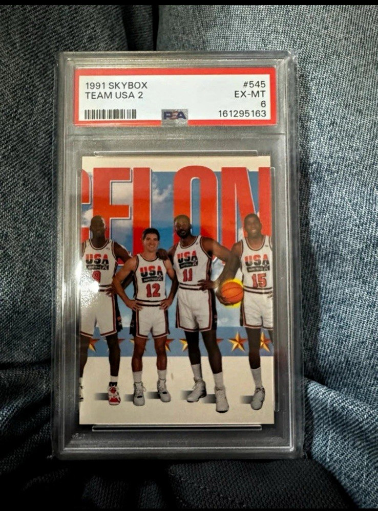 SkyBox 1991 Team USA 2 #545 PSA 6 Graded Barcelona '92 Olympic Basketball