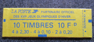 FRANCE timbre carnet BRIAT neuf complet NON ouvert bon état lot OR67 68