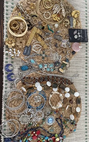 80 Pc. Vintage Costume MCM Jewelry Necklace RingsBracelet Brooch Signed/Unsigned