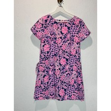 Lilly Pulitzer Blanca Romper Love You Bunches Pink Navy Size 4