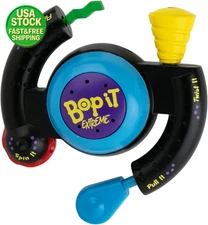Compact Bop It Extreme Electronic Game 4 Inch Portable Fun Solo Multiplayer