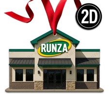 Runza Sandwich Acrylic Christmas Ornament Nebraska Comfort Food Gift 046