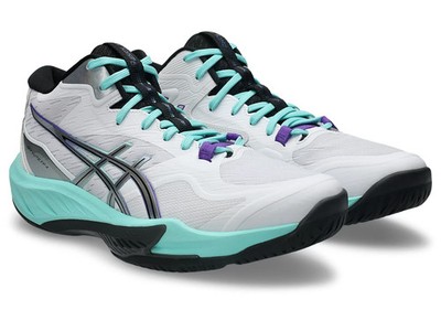 ASICS SKY ELITE FF MT 4 1051A101 100 White Radiant Amethyst Volleyball Shoes