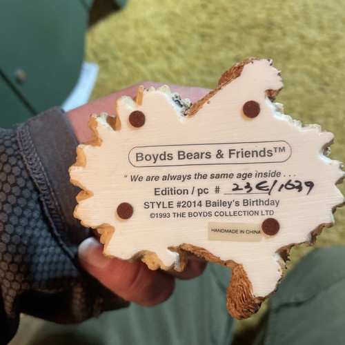 Boyds Bears & Friends Bailey's Birthday 1993 - Imagen 2 de 2