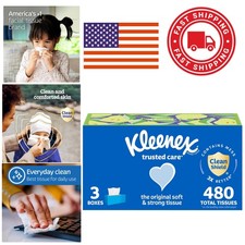 Everyday Facial Tissues Pack of 3 2 Ply 160 Sheets Each Clean Shield Technology