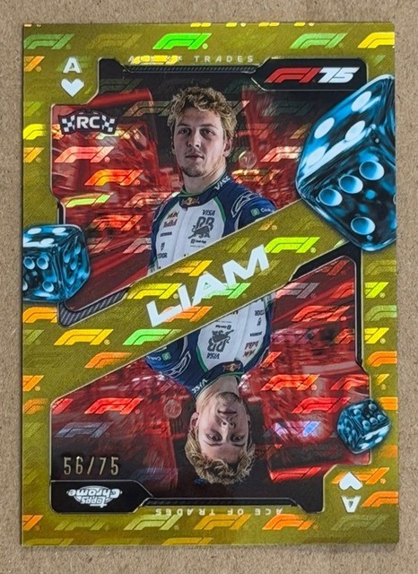 2025 Topps Chrome Liam Lawson Logofractor RC #SCA-5 /75
