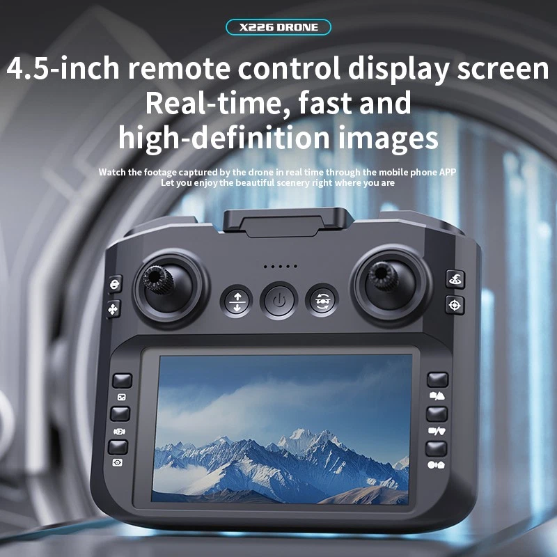 4.5" Remote Control Screen Camera Drone Propeller Protection VR Aircraft Toy - Image 3 of 4