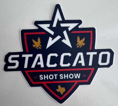 Shot Show 2026 Staccato Shield Star Sticker