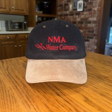 Vintage Nma Water Company Strapback Hat Suede Bill Adjustable Promotional Cap Vintage Nma Water Company Strapback Hat Suede Bill Adjustable Promotional Cap