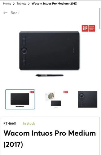Wacom Intus Pro Medium Digital Drawing Tablet NEW in Box Unused - Photo 4/8