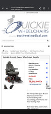 motorized wheel chair preowned
