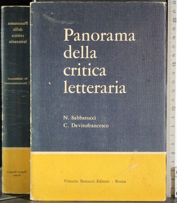 PANORAMA DELLLA CRITICA LETTERARIA. SABBATUCCI, DEVITOFRANCESCO. BONACCI.