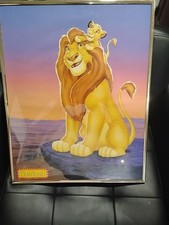 Disney The Lion King Framed Vintage Poster 16x20 Mufasa Simba Made In USA OSP