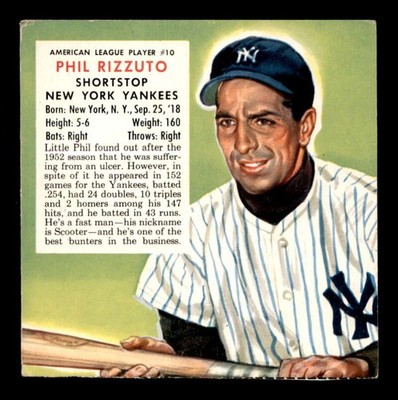 1953 Red Man AL #10 Phil Rizzuto   VGEX J3163171