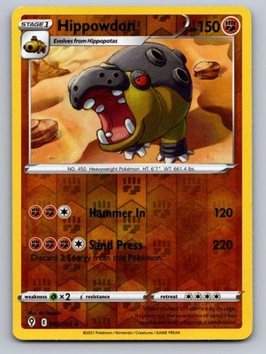 Hippowdon 085/203 Uncommon Evolving Skies Pokemon Reverse Holo