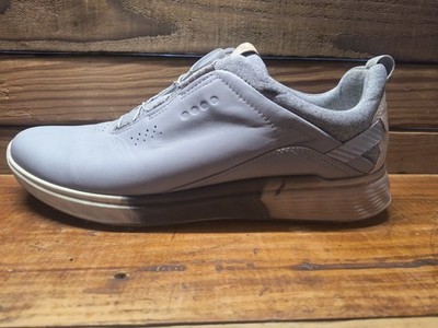 ECCO S-Three BOA Female Gray Leather Spikeless Golf Shoes Size  42 EU = 11 US