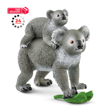 Schleich Wild Life 3pc. Koala Mother and Baby Figurine - Small, Multi