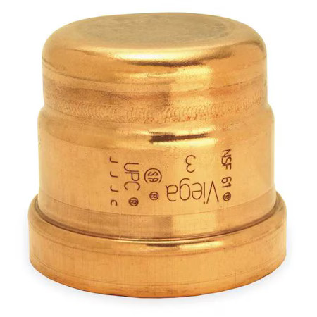 Viega 20848 Cap, Copper, Press-Fit 4 In