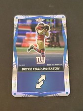 Bryce Ford-Wheaton 2025 Uno Elite Alt Jerseys Blue Foil #055 New York Giants