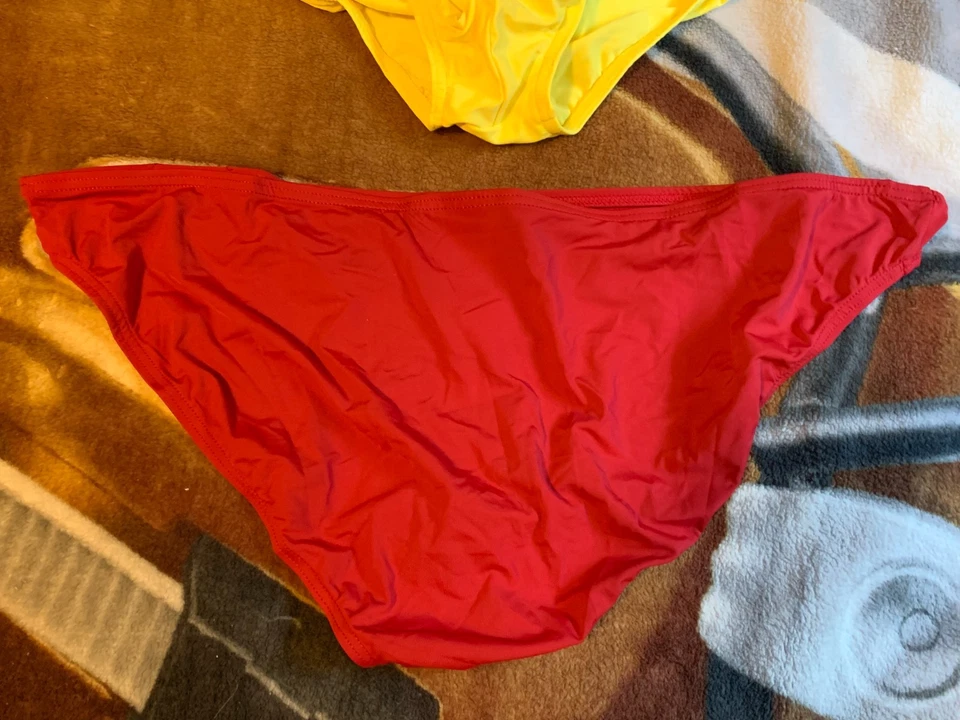 "NUEVO" Bragas Bikini Hombre Nylon 4 Pares Multicolor Talla XL Foto 4 de 4