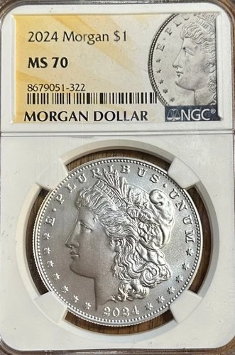 2024 SILVER MORGAN $1 DOLLAR COIN NGC MS 70