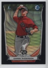 2014 Bowman Prospects Chrome Black Wave Refractor Chase Anderson #BCP62 4m4