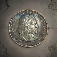 1892 Colombian Exposition Half Dollar - Philadelphia Mint - Nice Toning #012