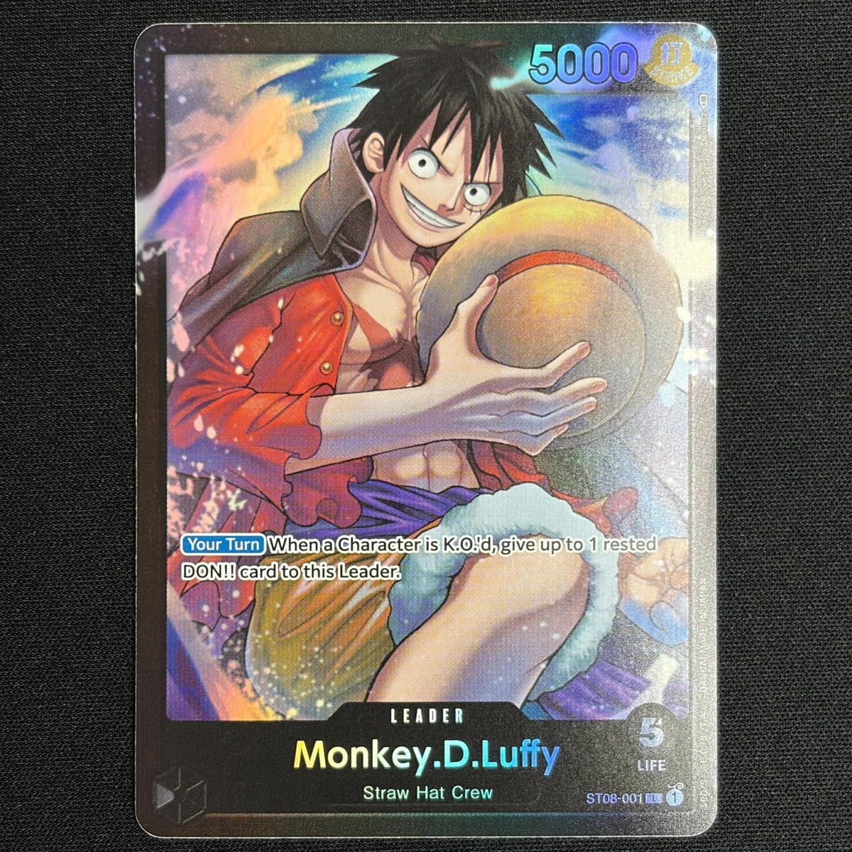 Monkey D. Luffy ST08-001 Leader Foil Starter Deck 8 One Piece Card