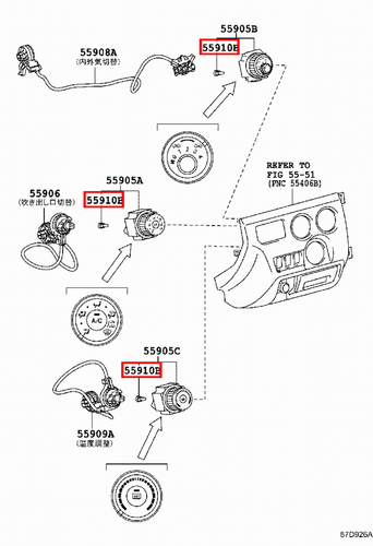 Genuine Hilux TGN26 TGN16 TGN10 KUN36 KUN35 KUN26 KUN25 Heater Control Bulb - Picture 9 of 9