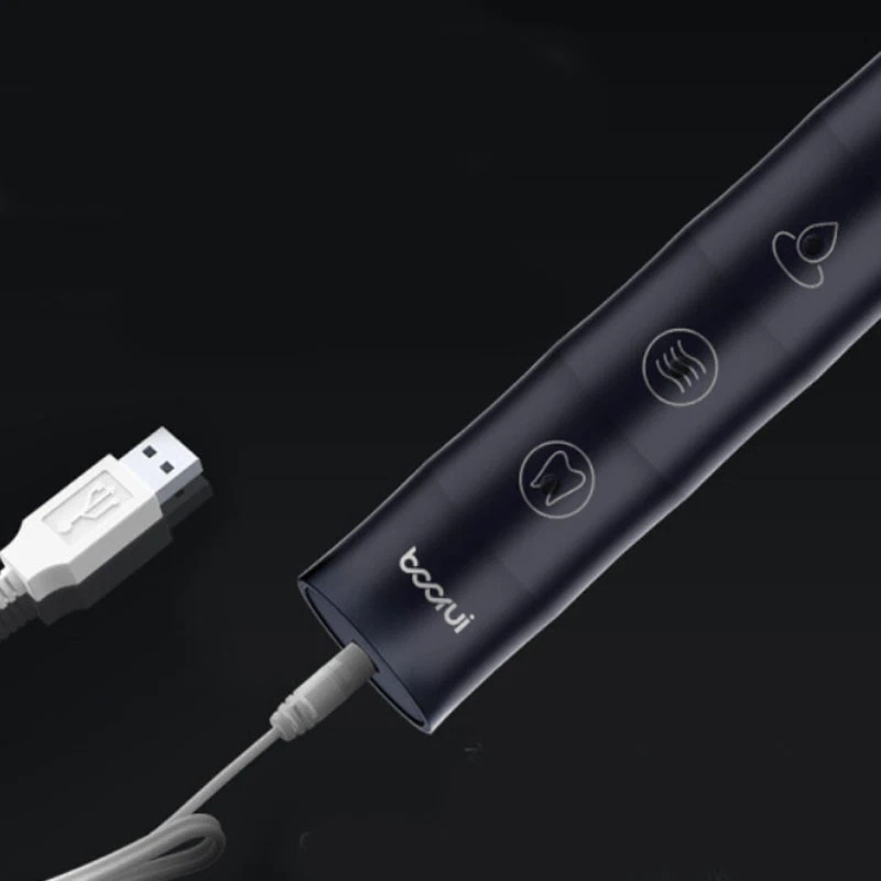 Cepillo de dientes eléctrico potente limpieza sónica serie negra ultra blanqueador Foto 3 de 4