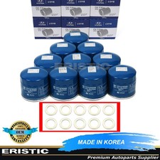 10PACK GENUINE Oil Filters w/ Washers for 19 - 22 HYUNDAI VELOSTER N 2.0L