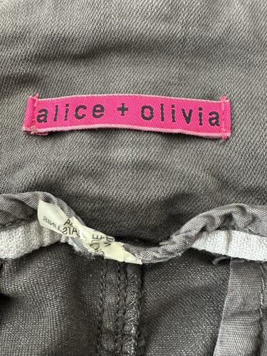 Alice + Olivia Hose Damen Größe 4 Grau Taschen Stretch Büro Karriere Designer - Bild 3 von 9