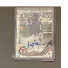 Topps Bowman Chrome Autographed Rookie Julio Pablo Martinez /100 Rangers