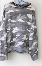 PINK Victoria's Secret Gray Fleece Pullover Hoodie Logo Long Sleeve Size XL