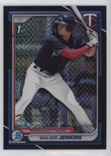 2024 Bowman Chrome Prospects Mega Box Navy Mojo Refractor Walker Jenkins 10yf