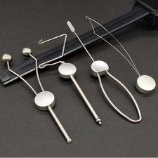 4 Pieces Fly Tying Tools Easy to Use Fy Tying Accessories Metal Wire Threader