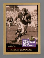 1991 Enor Pro Football HOF George Connor New York Giants #29 Near Mint or Better