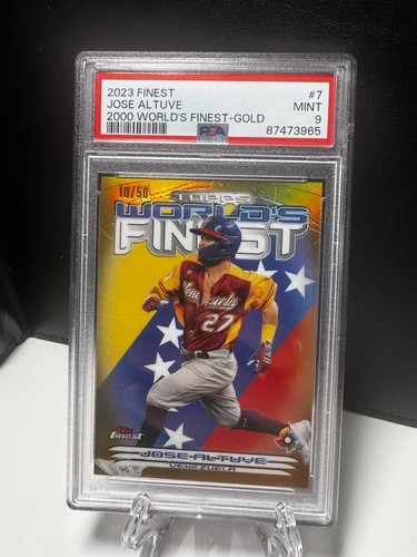 2023 Topps Worlds Finest Jose Altuve /50 PSA 9