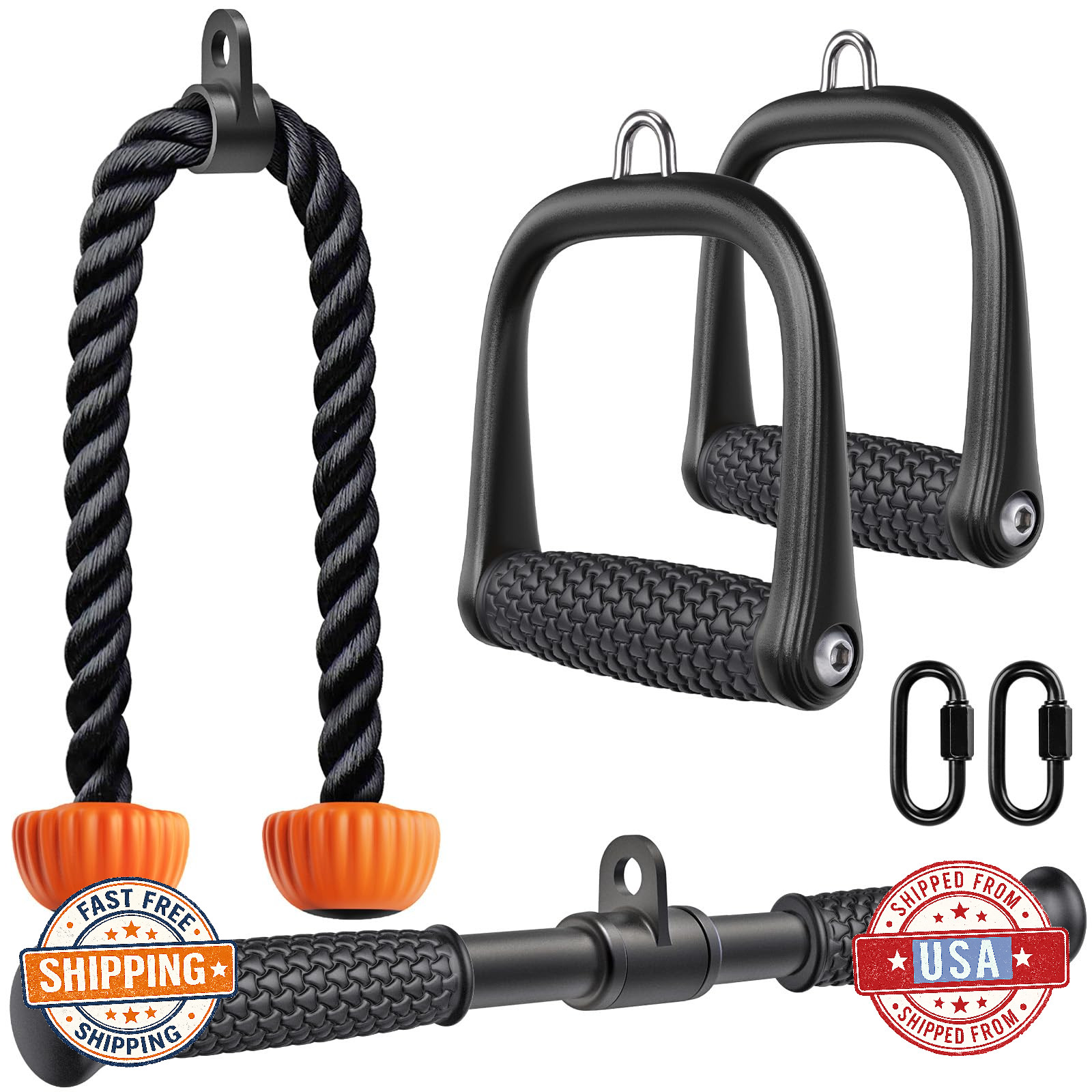 SELEWARE Cable Machine Attachments Set LAT Pulldown Accessories Home Gym Workout