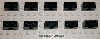 Lego Technik Technic 10 Lochbalken 1x2 schwarz #3700 NEUWARE