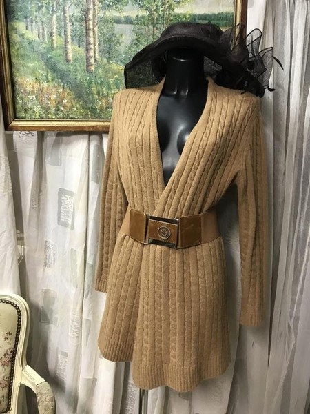 Women Gerry Weber Sweater Beige Wool 38 / M / 46 #82YP