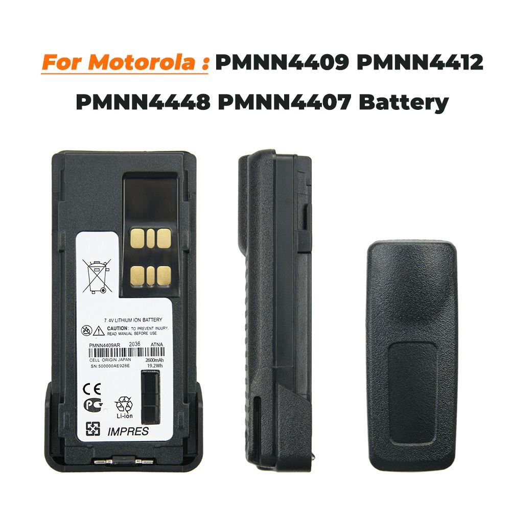 PMNN4491CC PMNN4409 IMPRES Li-Ion Battery For Motorola XPR7550e XPR3500e 2900mAh - Foto 9