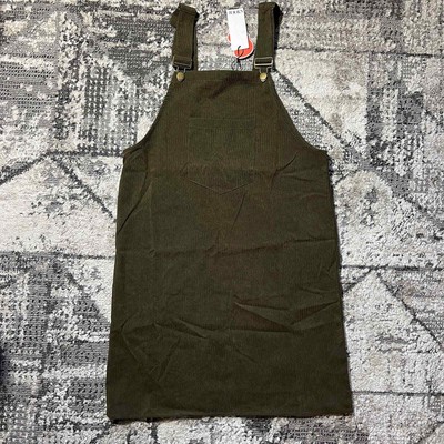 NWT Cider Corduroy mini dress Matcha green xs 