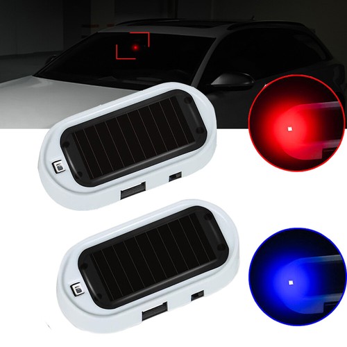 LED Fake Solar Car Alarm Warning Flash Light Security Anti-theft Accessories 1x - Bild 1 von 12
