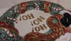 Santa Claus HO! HO! HO! Christmas Canape Wreath Plate or Wall Display Fitz&Floyd — photo 6