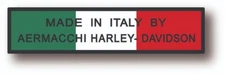 Aermacchi Fits Harley Davidson "MADE IN ITALY" Fender Tank Decal Sticker