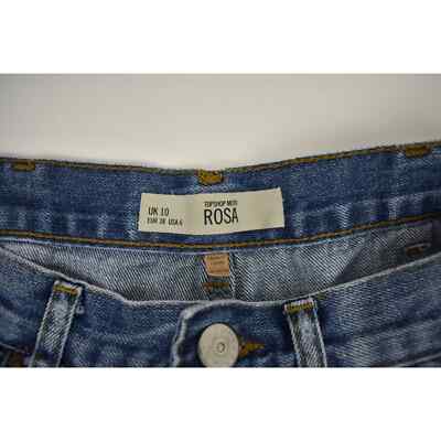 Short Topshop Moto Rose Métallisé - Taille 6, Occasion Très Bon état, Style Hot Pants